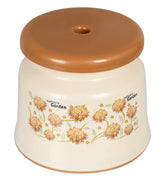 Kuber Industries Round Strong Plastic Stool or Bathroom seat (Cream)- Pack of 2 (F_26_KUBMART016942)